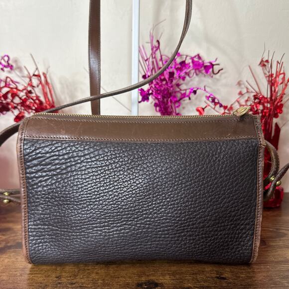 Vintage Dooney and Bourke Black and Brown Crossbody - Picture 2 of 11